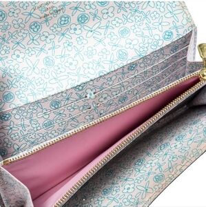 Louis Vuitton Pink and Teal Monogram Wallet